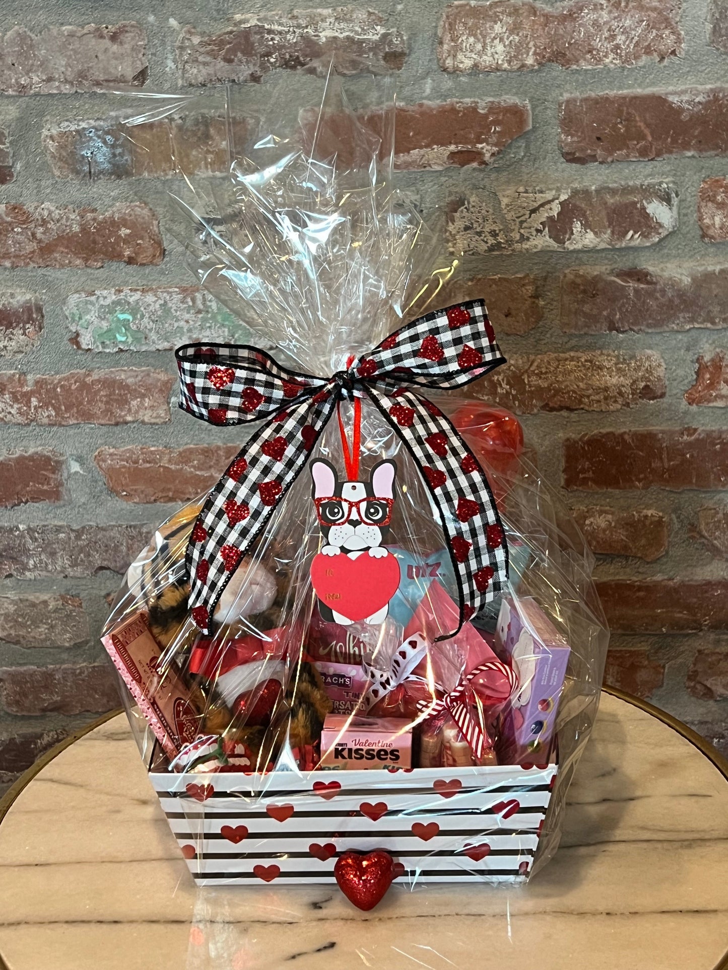 Valentine’s Kiss Print Pink & Red Duck Petit Box