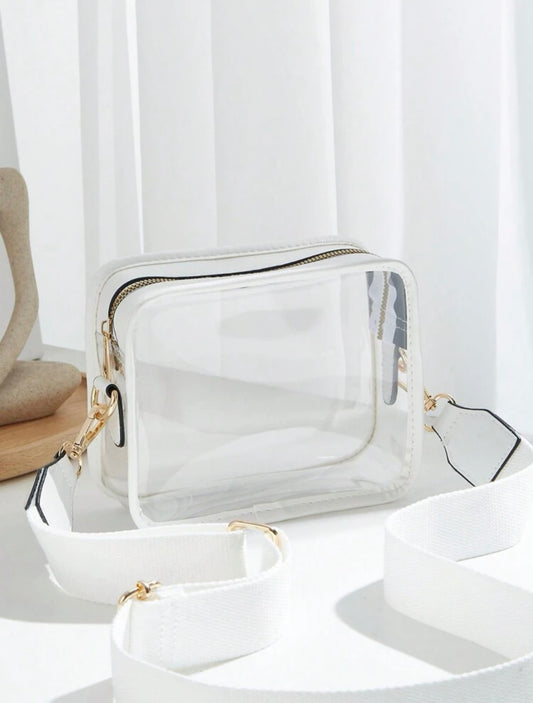 Clear Purse with Wide Strap