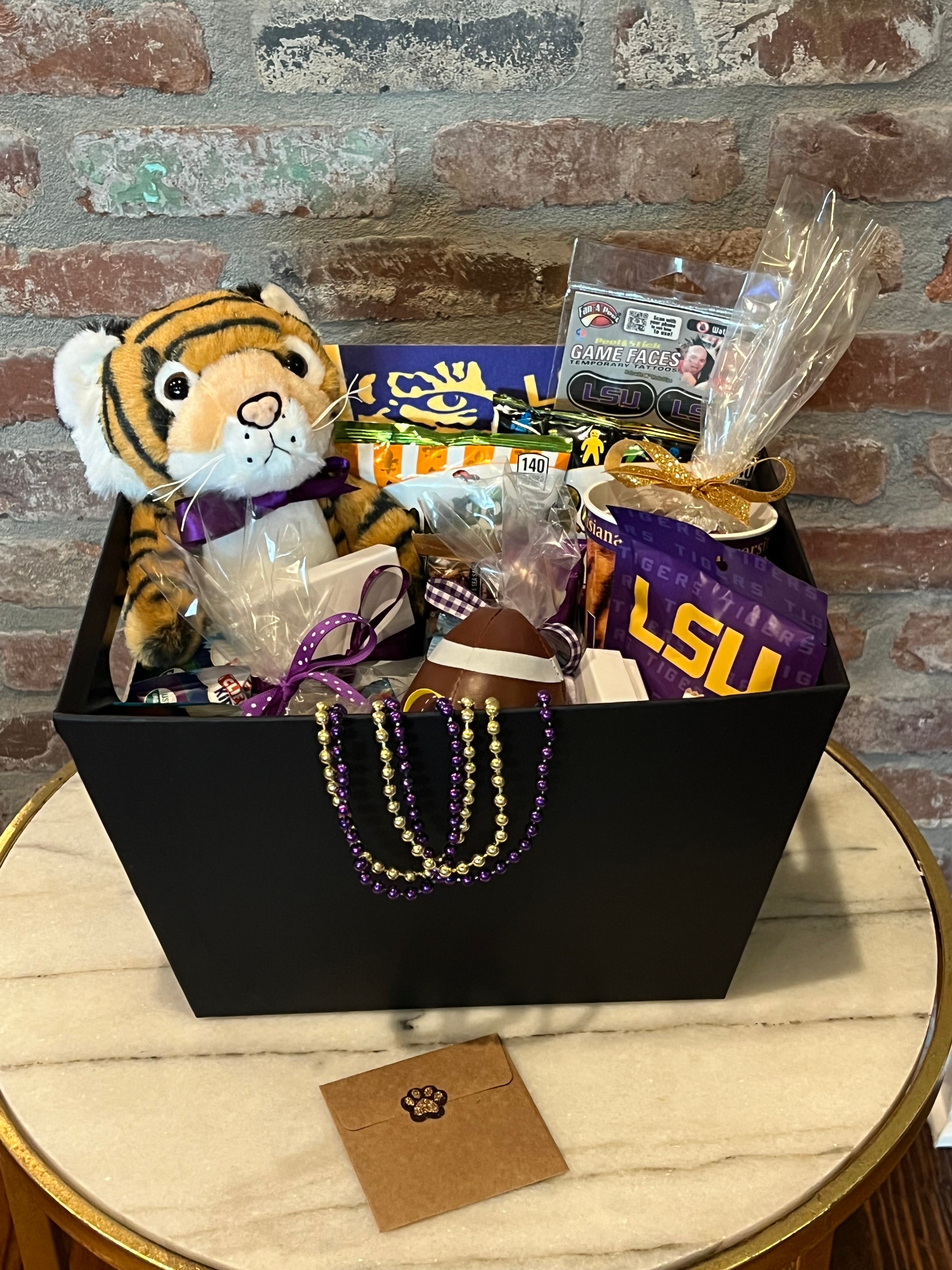 LSU Tiger Gal Birthday Box 5 with Bundlet – Care Box 2 Geaux
