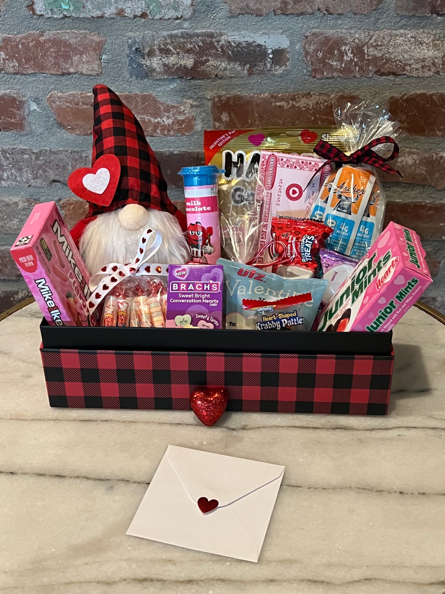 Valentine’s Day Red & Black Gnome Box