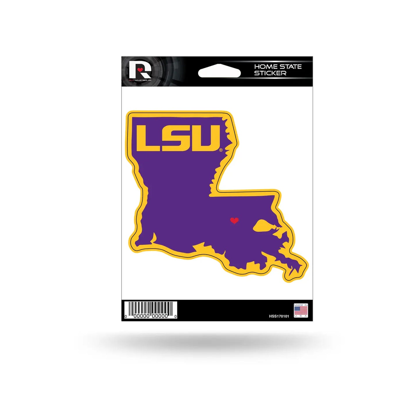 NCAA LSU Tigers Home State Sticker