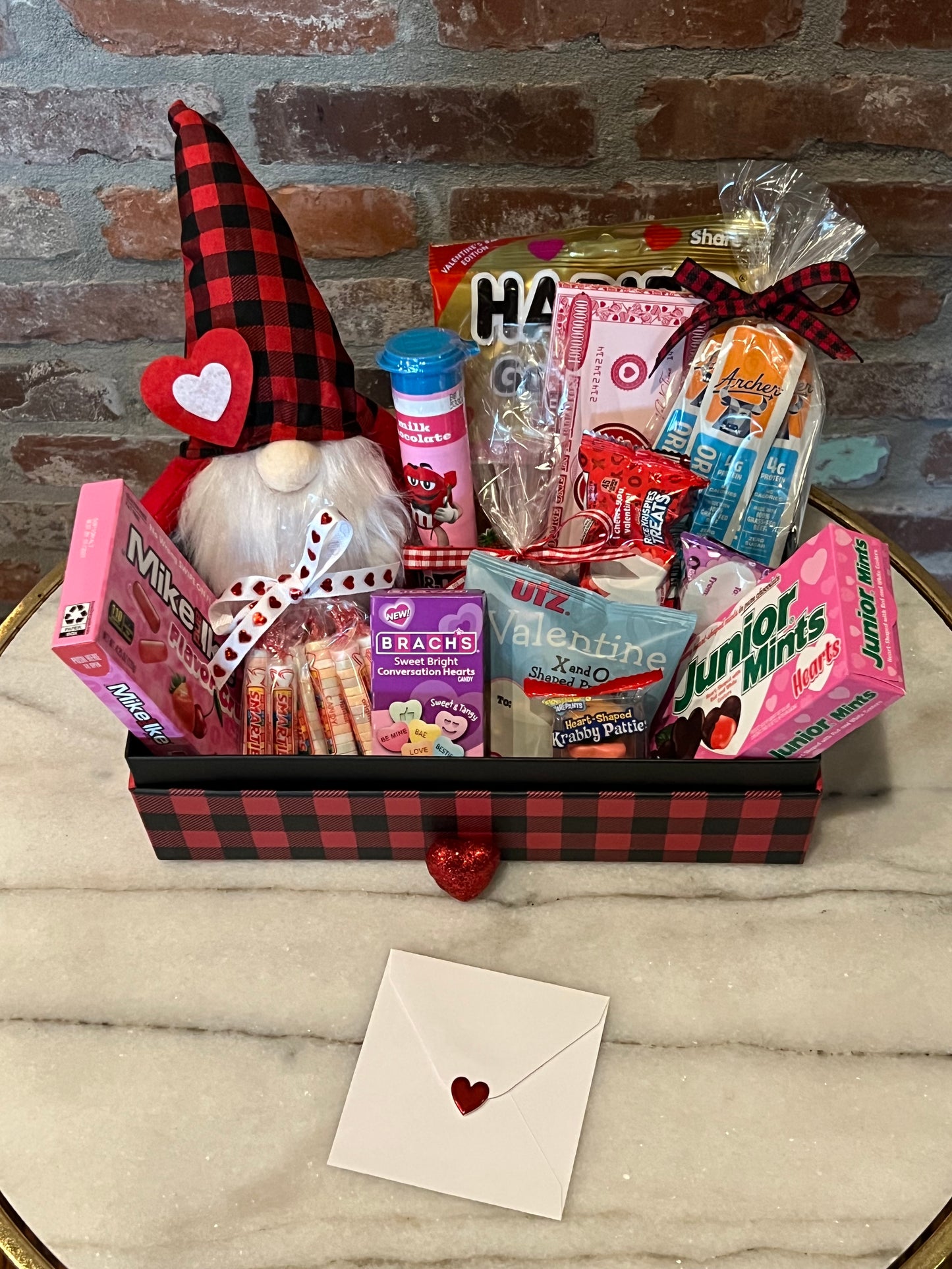 Valentine’s Day Red & Black Gnome Box