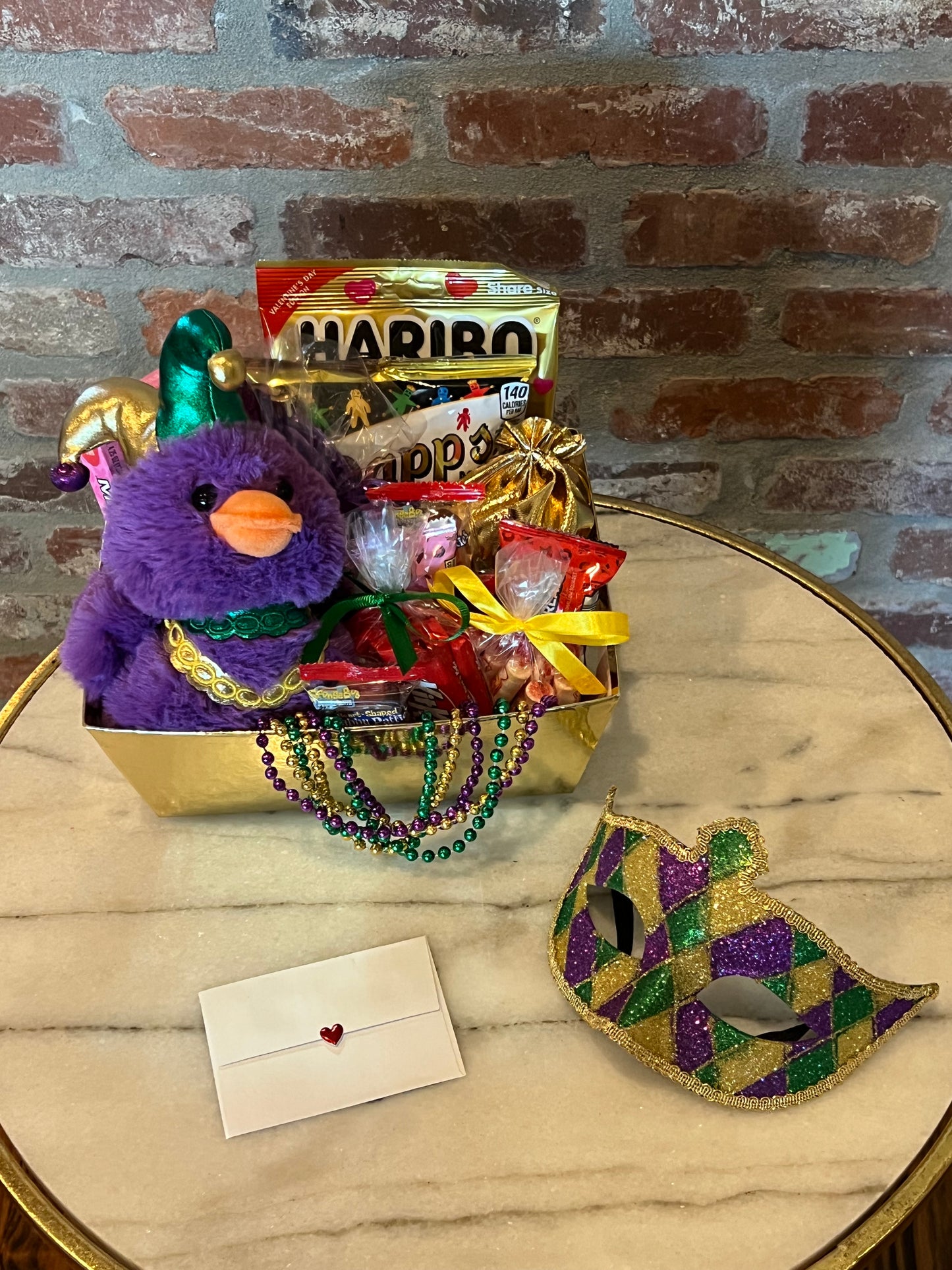 Mardi Gras Petit Purple Jester Duck Box