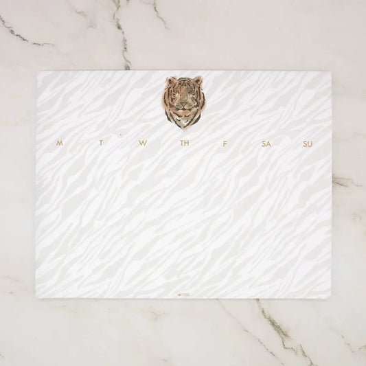 Easy Tiger Weekly Planner White/Gold 11x8.5