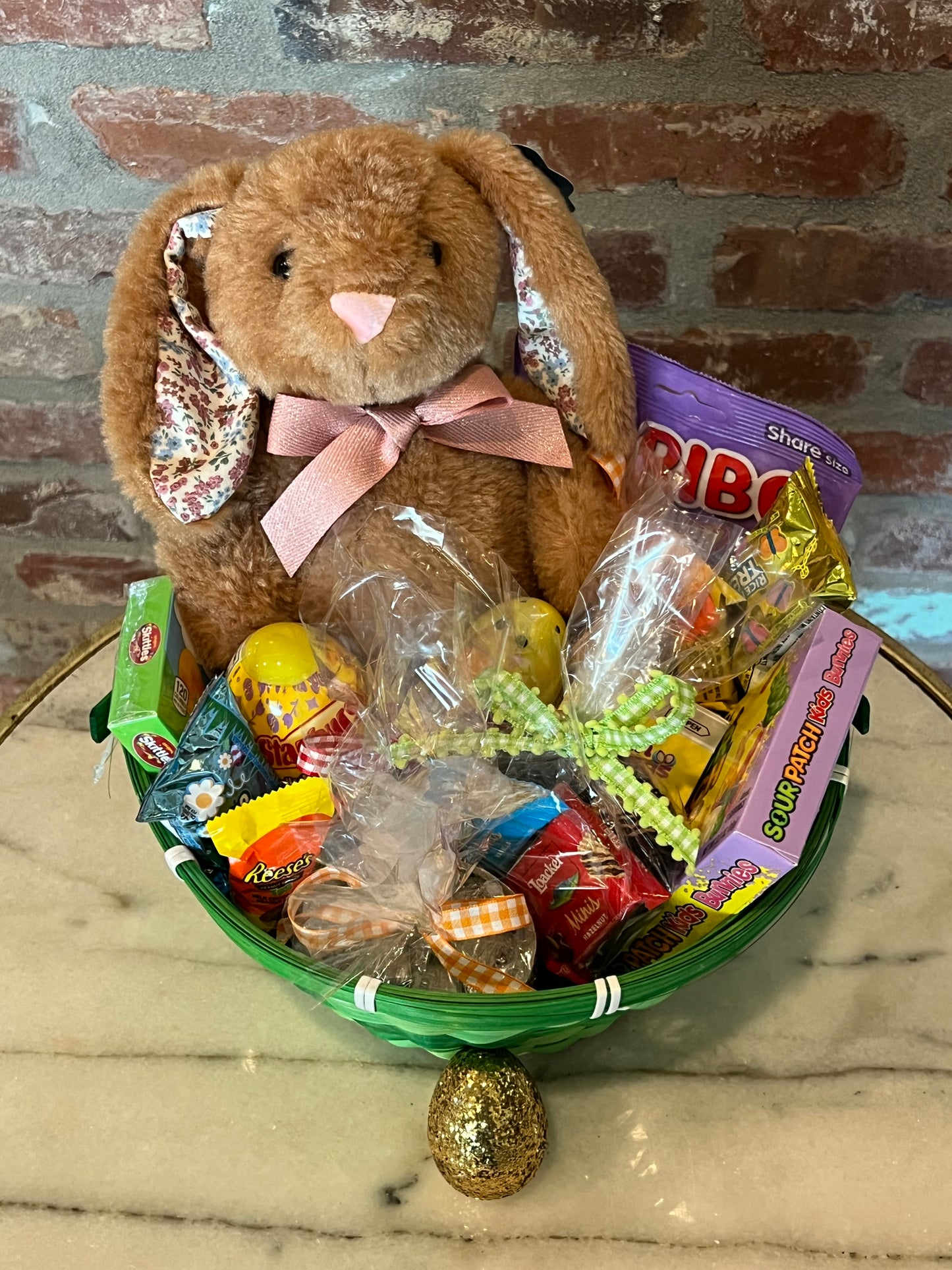 Dark Brown Bunny Basket