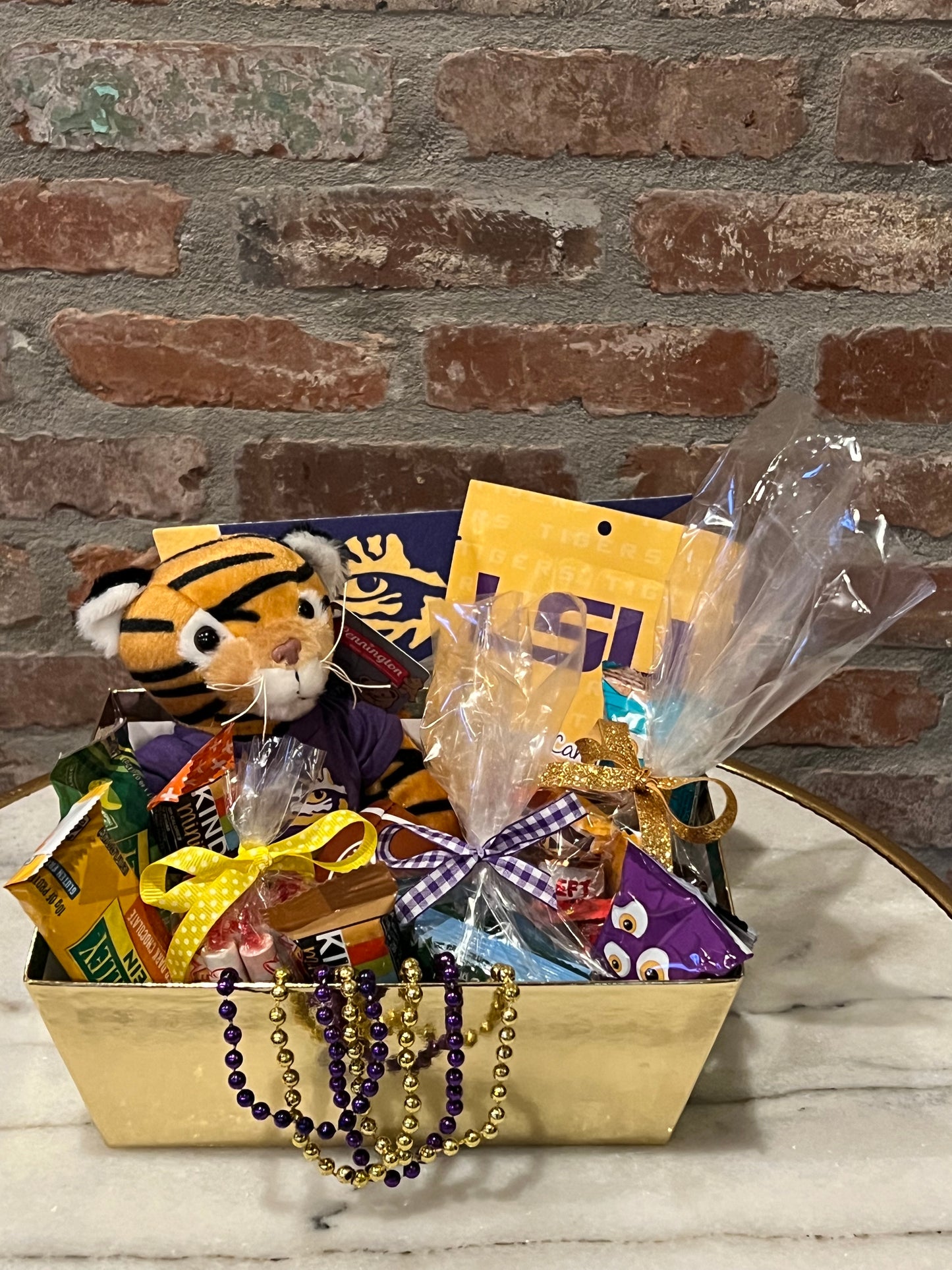 Welcome Back Tigers Petit LSU Mascot Birthday Box 2 with Bundtlet