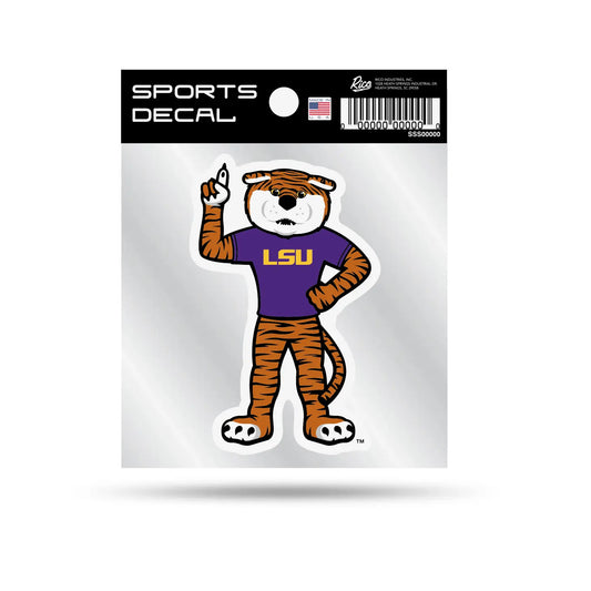 NCAA LSU Tigers Mascot 4" X 4" Decal
