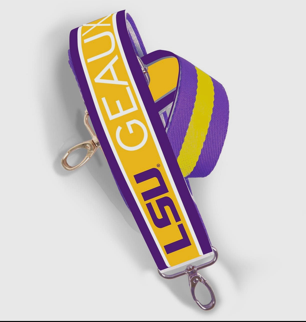 Reversible Patterned Shoulder Strap - LSU