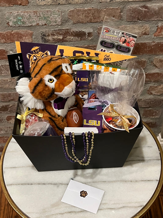 LSU Tiger Gal Birthday Box 6 with Bundtlet