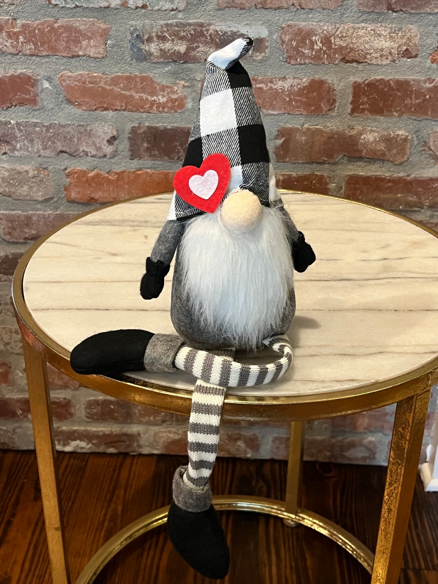 Valentine’s Day Black & White Gnome Box