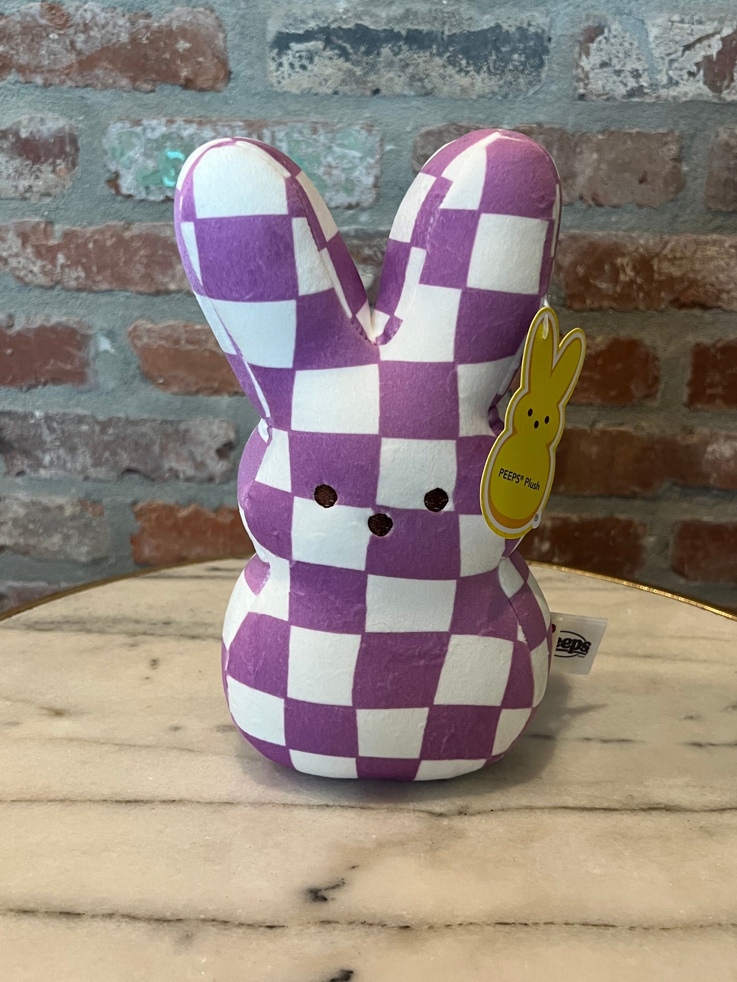 PEEPS Purple Checkered Basket