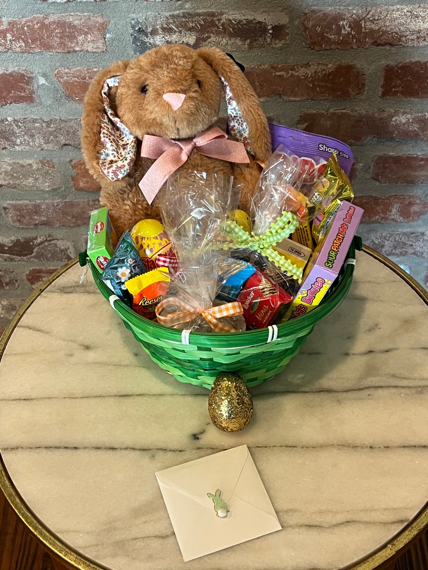 Dark Brown Bunny Basket