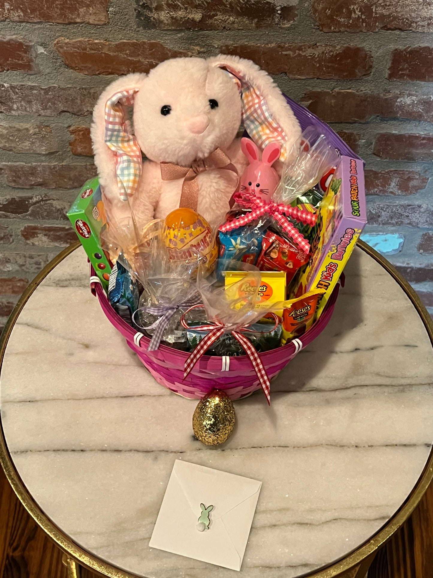 Pink Bunny Basket