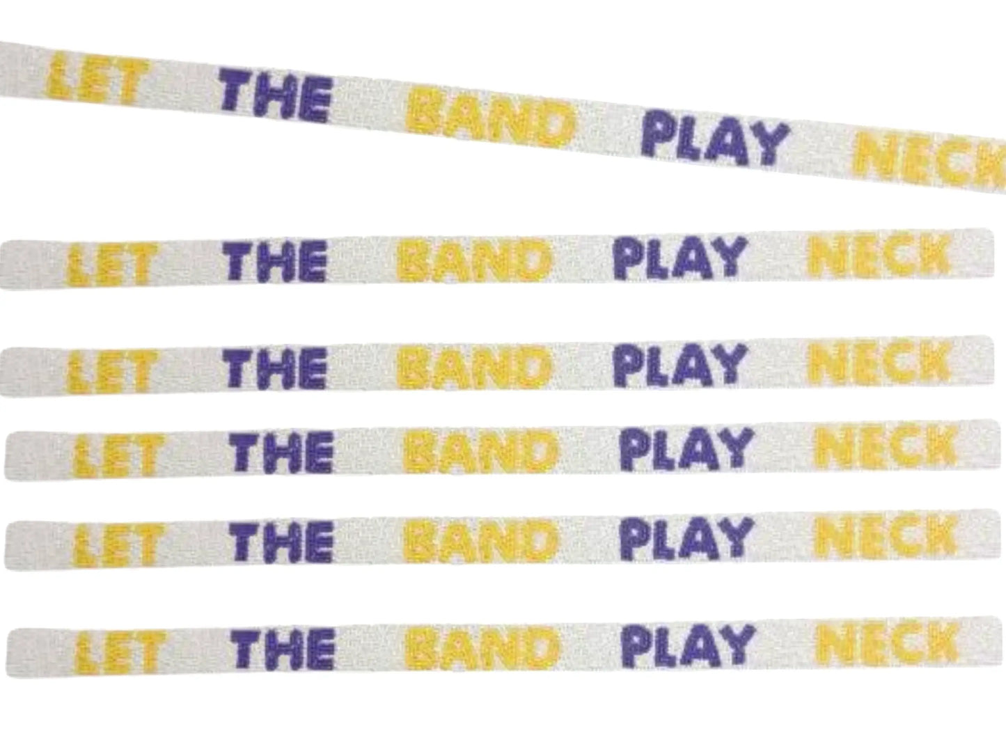 “Let The Band Play Neck” Beaded Purse Strap