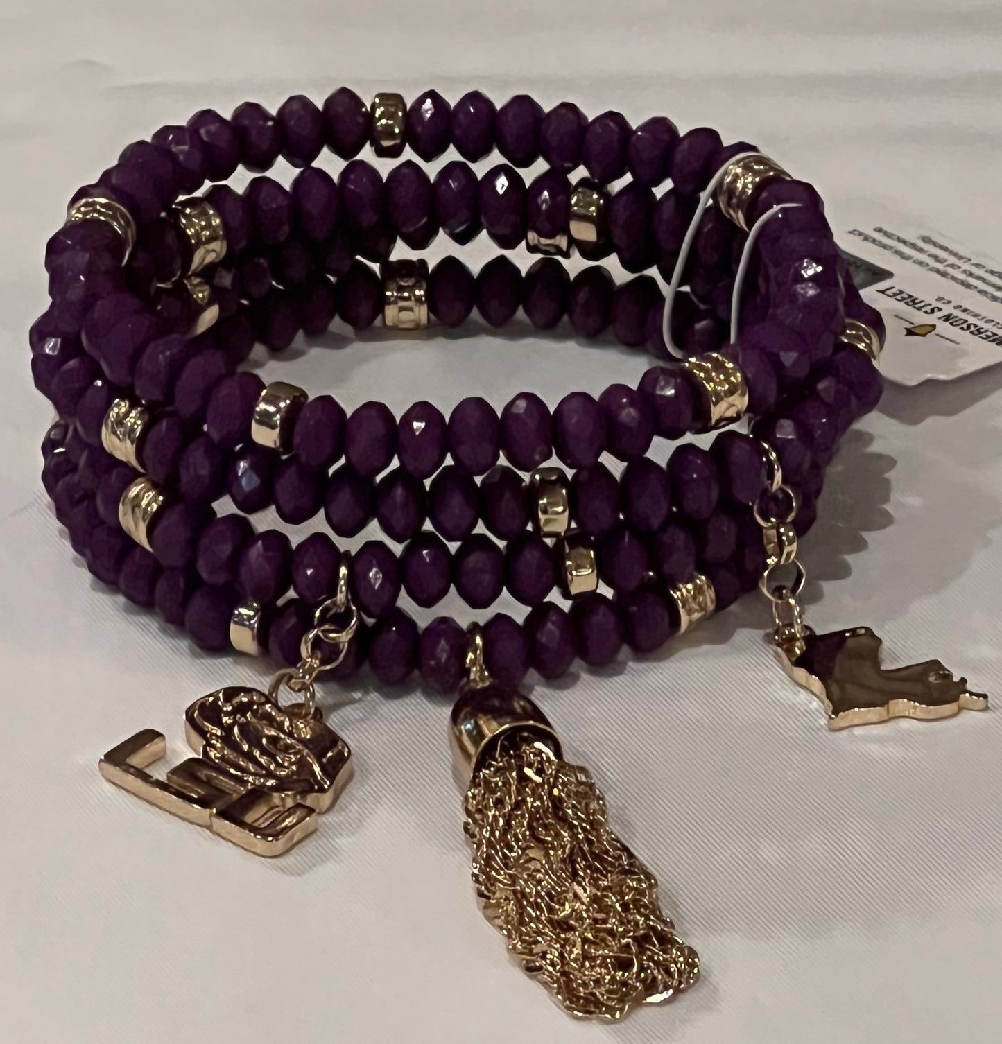 LSU Tigers Shelby Stretch Bracelet