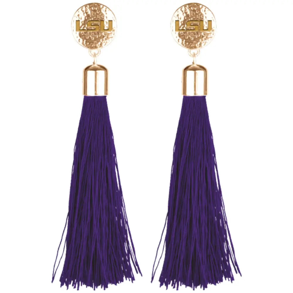 LSU Tigers Tia Tassel Earrings